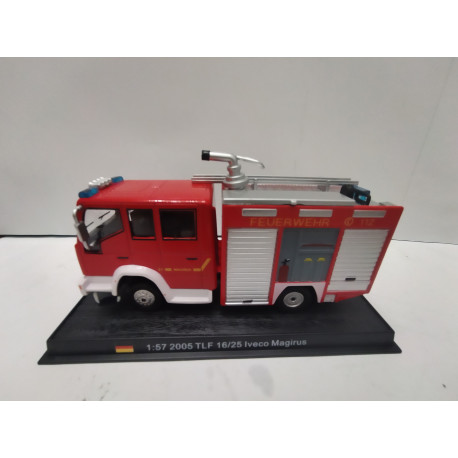 IVECO MAGIRUS TLF 16/25 1:57 FIRE/POMPIERS/BOMBEROS 1:57 DelPRADO URNA NO ORIGINAL