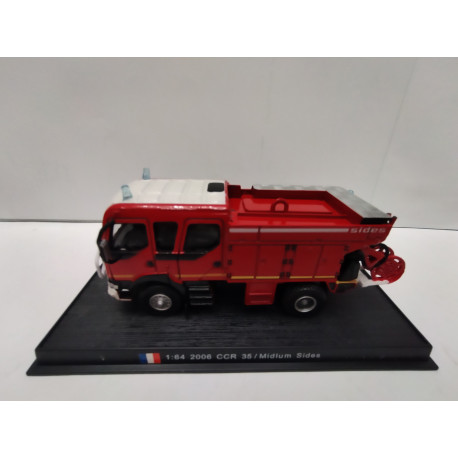 RENAULT MIDLUM SIDES 2006 FIRE/POMPIERS/BOMBEROS 1:64 DelPRADO URNA NO ORIGINAL