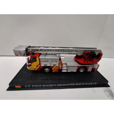 IVECO MAGIRUS DLK 23-12 FIRE/POMPIERS/BOMBEROS 1:72 DelPRADO URNA NO ORIGINAL