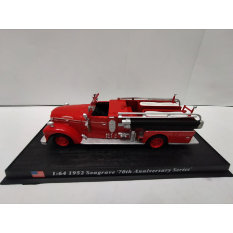 SEAGRAVE 70th ANNIV 1952 FIRE/POMPIERS/BOMBEROS 1:64 DelPRADO URNA NO ORIGINAL