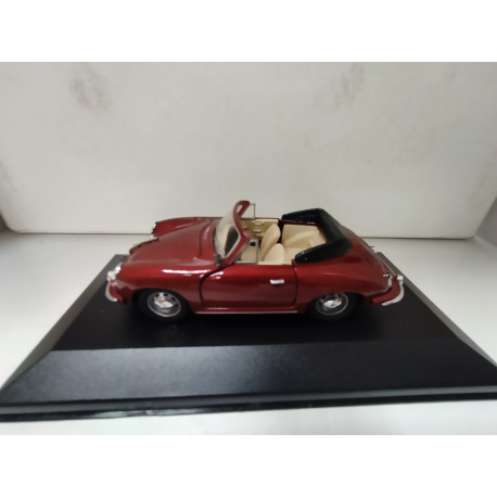 PORSCHE 356 B 1965 CABRIOLET RED 1:43 HONGWELL CAJA NO ORIGINAL