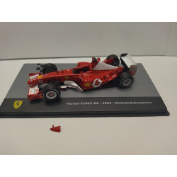FERRARI F2003 GA M.SCHUMACHER FORMULA F1 1:43 CENTAURIA IXO DEFECT/PIEZA SUELTA