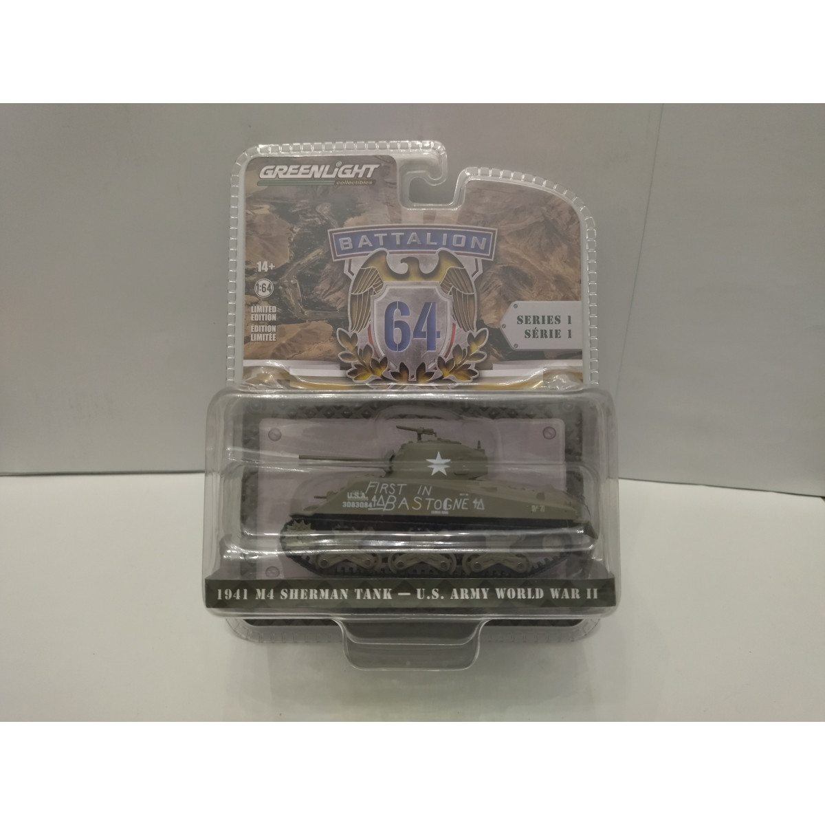 Greenlight 28090-A | 1:64 Black Bandit Series 26 – 1944 M4 Sherman Tank