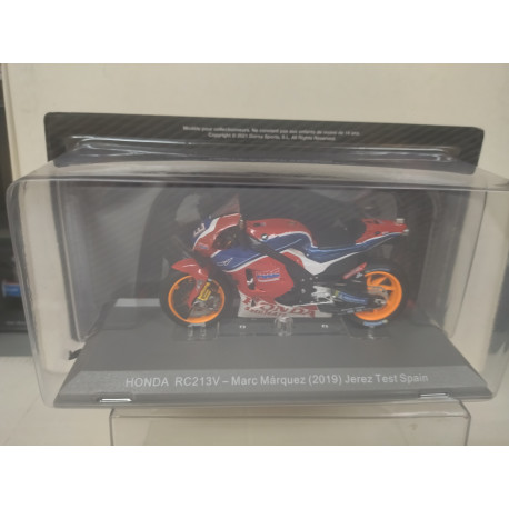 HONDA RC 213V 2019 MARC MARQUEZ JEREZ TEST SPAIN MOTO GP 1:18 ALTAYA IXO