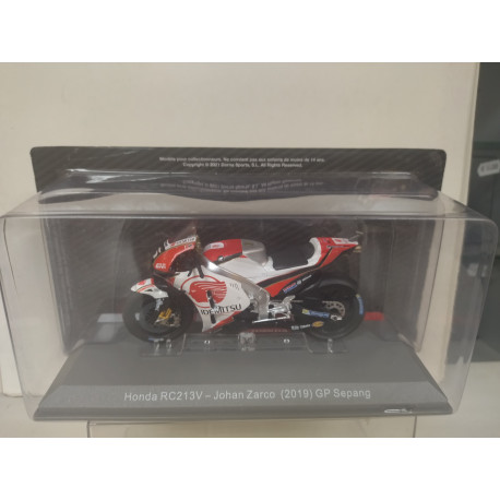 HONDA RC 213V 2019 JOHAN ZARCO GP SEPANG MOTO GP 1:18 ALTAYA IXO