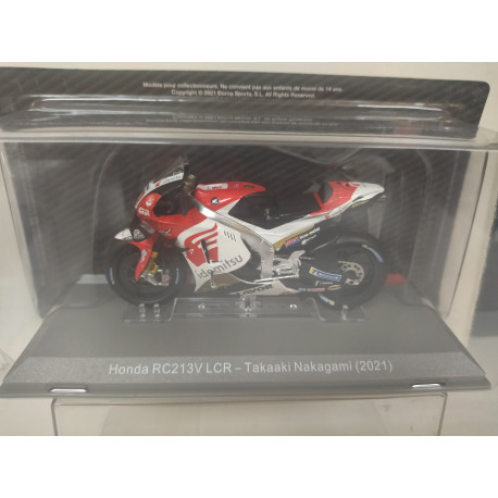 HONDA RC 213V LCR 2021 TAKAAKI NAKAGAMI MOTO GP 1:18 ALTAYA IXO
