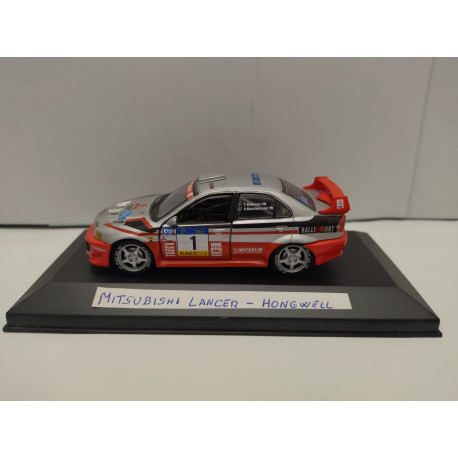 MITSUBISHI LANCER EVO V WRC RALLY CATALUÑA 1998 MAKINEN 1:43 HONGWELL