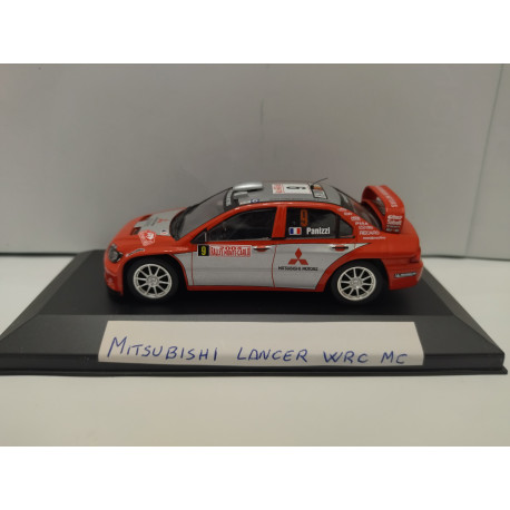 MITSUBISHI LANCER WRC RALLY MONTE CARLO 2004 PANIZZI1:43 CAJA NO ORIGINAL