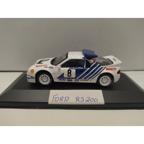 FORD RS200 RALLY SWEDEN 1986 GRUNDEL 1:43 ALTAYA IXO CAJA NO ORIGINAL